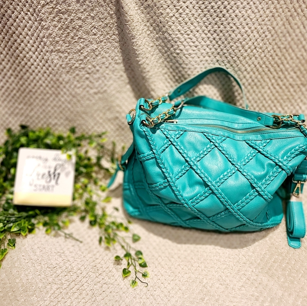 Turquoise Hand Bag👜 - Picture 2 of 4